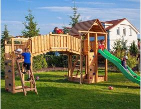 Plateforme de jeux en bois Rainbow Fortress