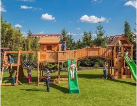 Plateforme de jeux en bois Spider Land