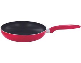 Poele en aluminium antiadhésive tous feux 24 cm Color (Rouge)