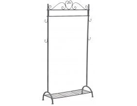 Portant/porte-manteaux en métal gris