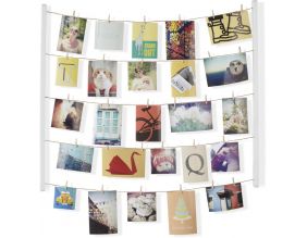 Porte photos mémos mural Hangit (Blanc)