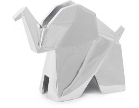 Porte-bagues éléphant chromé Origami