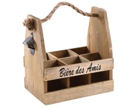 Porte bouteilles bières avec décapsuleur