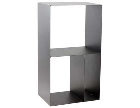 Porte-bûches design en acier (3 cases - Lublin)