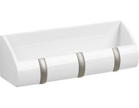 Porte manteaux cubby 3 crochets (Blanc)