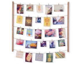 Porte photos mémos mural Hangit (Naturel)