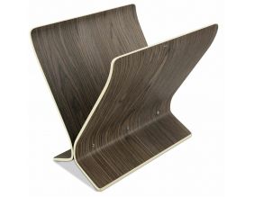 Porte revues design en bois Arling (Noyer)