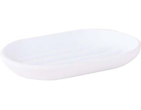 Porte savon en plastique moulé Touch (Blanc)