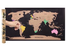 Poster à gratter (Carte du monde - Pays)