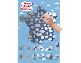 Poster à gratter Régions de France