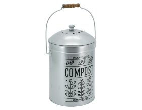 Pot à compost en métal Design