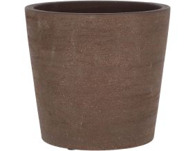 Pot de fleur en terre cuite non verni marron (23 cm)