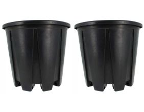 Pot de plantation rond anti-chignon Eracle  18 L (Lot de 2)