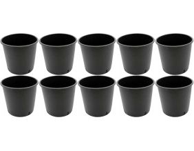 Pot de plantation rond de 10 litres noir  24 x 24 cm (Lot de 10)
