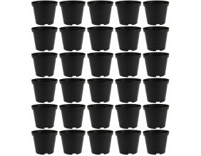 Pot de plantation rond noir 10 cm de diamètre (Lot de 30)