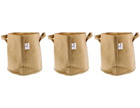 Pot de plantation en textile sable 25 litres (Lot  de 3)