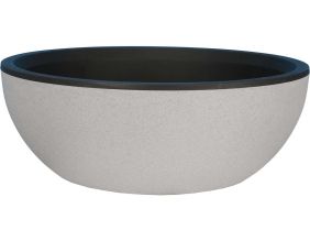 Pot en plastique rond effet granit 40 cm (Stone)