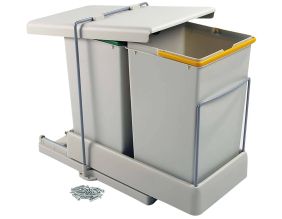 Poubelle de recyclage extraction automatique  2 conteneurs de 14 litres