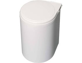 Poubelle de recyclage à fixation sur porte 13 litres (Blanc)