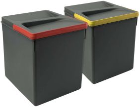 Poubelles pour tiroir de cuisine Recycle (Lot de 2)