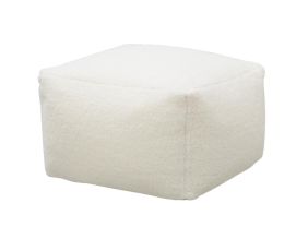 Pouf carré en bouclette (Carré)