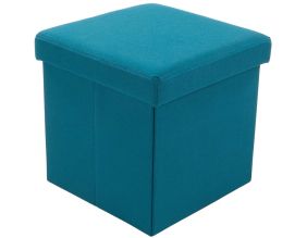 Pouf coffre pliable Oxford (Vert Exotique)