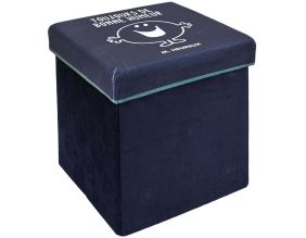 Pouf coffre pliable pour enfants Monsieur Madame (Monsieur heureux)