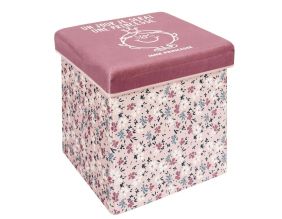 Pouf coffre pliable pour enfants Monsieur Madame (Madame princesse)