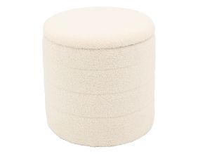 Pouf / coffre en bouclette (Petit)