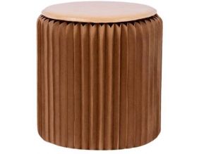 Pouf design en carton plié 35 cm (Kraft)