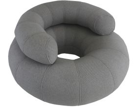 Pouf avec dossier en tissu waterproof haut de gamme Donut
