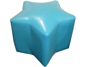 Pouf pour enfant  Etoile (Bleu turquoise)