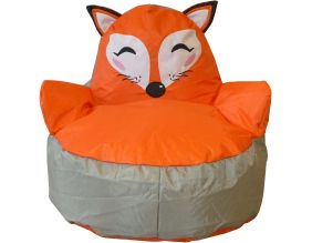 Pouf enfant en polyester Animal (Renard)