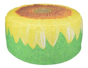 Pouf extérieur avec imprimé déco (Tournesol)