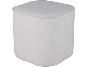 Pouf rond en polyester teddy Piff