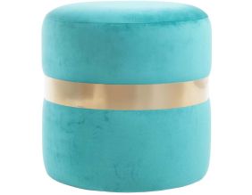 Pouf rond en velours Milo