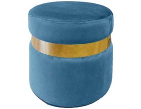 Pouf rond en velours Milo