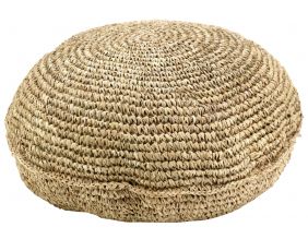 Pouf en sisal naturel