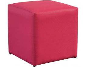 Pouf tabouret extérieur Cub 43 cm (Framboise)