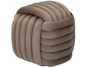 Pouf en tissu Softy 45 x 45 x 45 cm (Gris)
