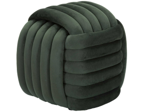 Pouf en tissu Softy 45 x 45 x 45 cm (Vert)