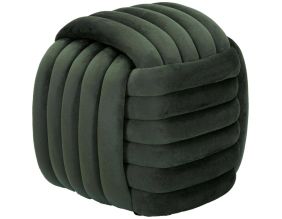 Pouf en tissu Softy 45 x 45 x 45 cm (Vert)