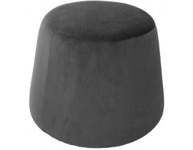 Pouf en velours Dome (Gris)