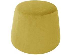 Pouf en velours Dome (Jaune)