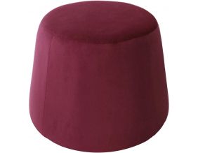 Pouf en velours Dome (Bordeaux)