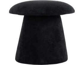 Pouf en velours Mushroom (Noir)