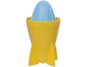 Presse agrumes manuel style rétro Juicer Rocket (Jaune/Bleu)