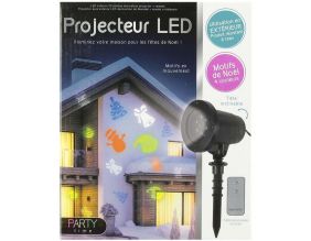 Projecteur extérieur LED avec télécommande déco de noel
