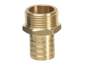 Raccord en laiton mâle cannelé droit 25 mm