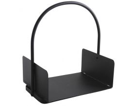Range-bûches en métal noir